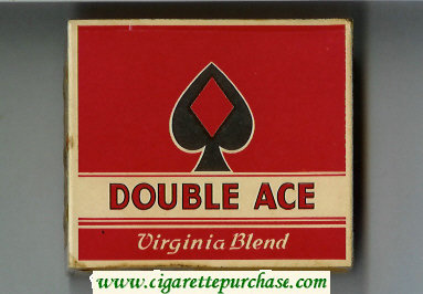 Double Ace Virginia Blend cigarettes wide flat hard box